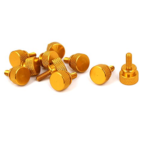 sourcing map 10 Stk Computer PC Fall Schulter Typ Rändel Daumen Schraube Gold Ton M4x10mm sourcing map 10 Stk Computer PC Fall Schulter Typ Rändel Daumen Schraube Gold Ton M4x10mm von uxcell