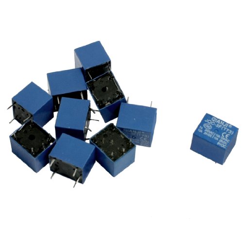 sourcing map 10 Stk DC 9V Spulen 10A SPST 5-polig Elektromagnetischen Relais PCB Typ JQC-3F DE de von uxcell