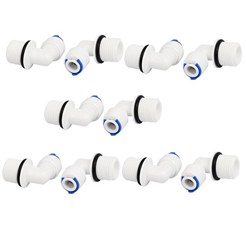 sourcing map 10 Stk. Ellbogen Rohr Schnellverbindung 6,5mm M16 Gewinde RO Wasserfilter de sourcing map 10 Stk. Ellbogen Rohr Schnellverbindung 6,5mm M16 Gewinde RO Wasserfilter de von uxcell