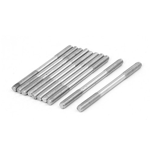 sourcing map 10 Stück Doppelend Gewindestift Schraube Ersatz M6x80mm aus 304 Edelstahl sourcing map 10 Stück Doppelend Gewindestift Schraube Ersatz M6x80mm aus 304 Edelstahl von uxcell