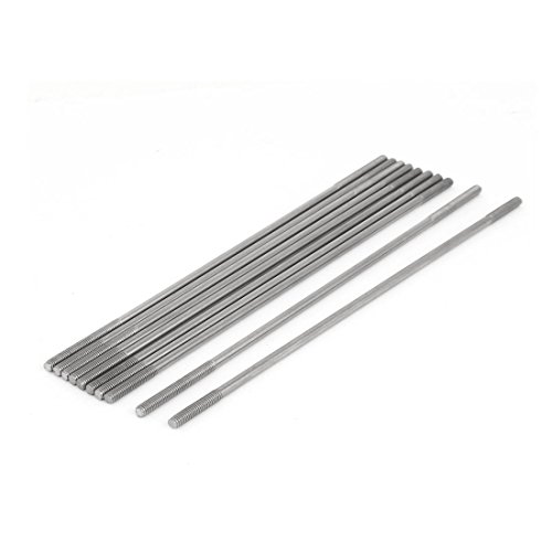 sourcing map 10 Stück Doppelend Gewindestift Schraube M4x180mm aus 304 Edelstahl sourcing map 10 Stück Doppelend Gewindestift Schraube M4x180mm aus 304 Edelstahl von uxcell