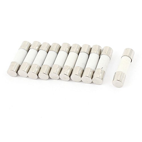 sourcing map 10 Stück Flinke Zylindrische Keramikrohr Sicherungen 250V 30A F30A 5mm x 20mm von uxcell