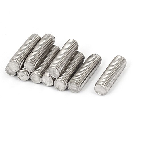 sourcing map 10 Stück Gewindestangen M10x35mm Edelstahl 304 Gewindestift Metrischem Vollgewinde Bar Gewindestäbe für Befestigung CNC-Werkzeugmaschinen 3D-Drucker Industrie Geräte von uxcell