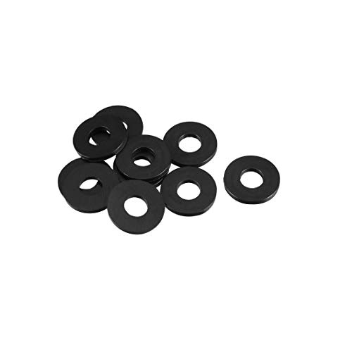 sourcing map 10 Stück Nitrilkautschuk Unterlegscheiben 12 mm Außerdurchm. 5 mm Innendurchm. 1 mm Dicke für Wasserschlauch Wasserhahn von uxcell