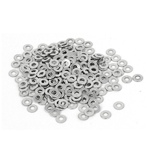 sourcing map 100Stk. 2mm x 4mm x 0.5mm Verzinkte flache Unterlegscheiben Dichtungen Befestigungselemente GB97 von uxcell