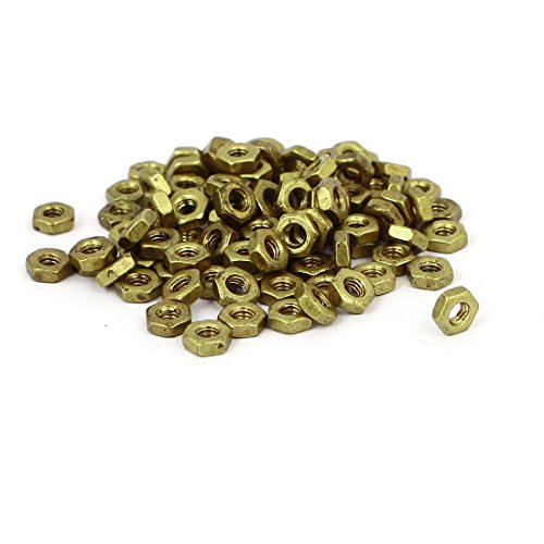sourcing map 100Stk. M2 Messing Maschinenschrauben Einsatzschloss Hex Sechskant Mutter Verschluss sourcing map 100Stk. M2 Messing Maschinenschrauben Einsatzschloss Hex Sechskant Mutter Verschluss von uxcell