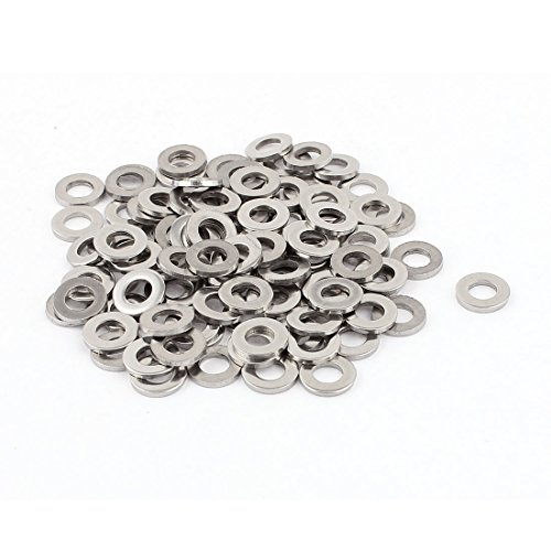 sourcing map 100Stk. M6 x 12mm x 1,5mm 304 Edelstahl Flachscheibe für Schraubbolzen de von uxcell