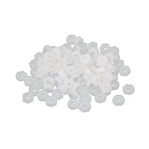 sourcing map 100stk M2,5 Innengewinde Nylon Sechseck Sechskantmutter Verschlusselement weiß de sourcing map 100stk M2,5 Innengewinde Nylon Sechseck Sechskantmutter Verschlusselement weiß de von uxcell