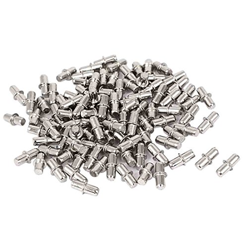 sourcing map 100stk.Pin Regal Unterstützung Fachbodenträger Stifte für Möbel Schrank 5 x 15mm Gerade von uxcell