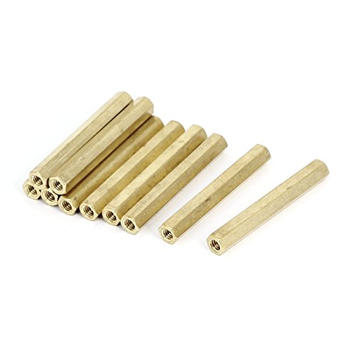 sourcing map 10Stück M4 x 45mm Innengewinde Messing Sechskant Abstandshalter Säulen Abstands Mutter sourcing map 10Stück M4 x 45mm Innengewinde Messing Sechskant Abstandshalter Säulen Abstands Mutter von uxcell