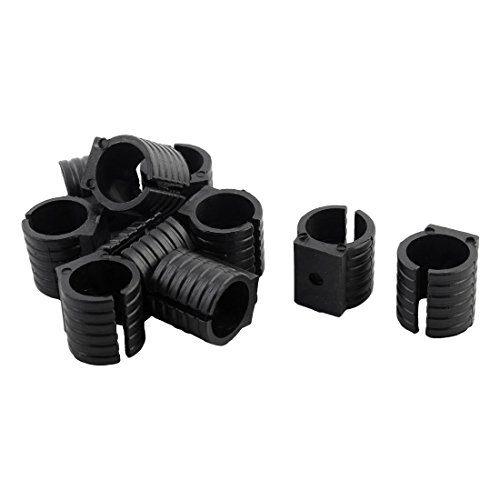 sourcing map 10stk. Stuhlbeinkappen Plastik Stuhl Rohr Fußklemme Pads U Form Gleitkappen 19mm Dmr. Schwarz de von uxcell