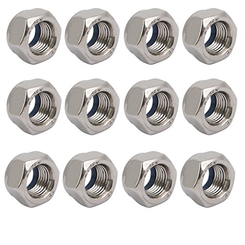 sourcing map 12pcs Sechskantmutter M12 x 1.25mm Neigung Metrisch Feingewinde 304 Edelstahl DE de von uxcell