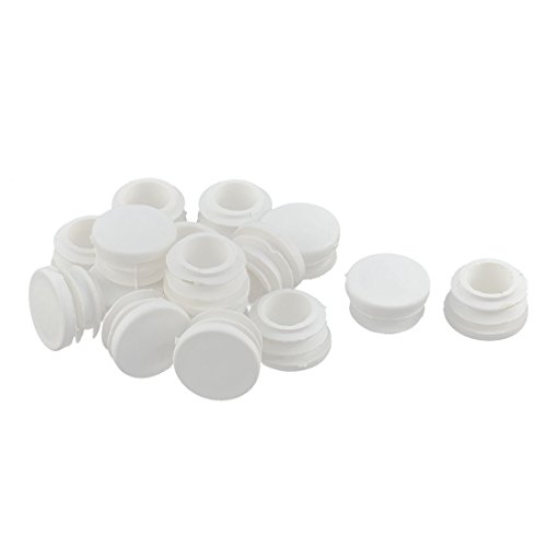 sourcing map 16Stk Pfostenkappe Lamellenstopfen Stuhlkappen Tisch Bein Fuß rund Rohr Insert End Blank Deckel 22mm von uxcell