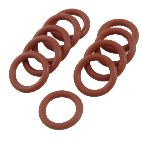 sourcing map 19mm x 3mm Silikon O Ring Oil Dichtscheiben Tüllen Rot 10PCS DE de von uxcell