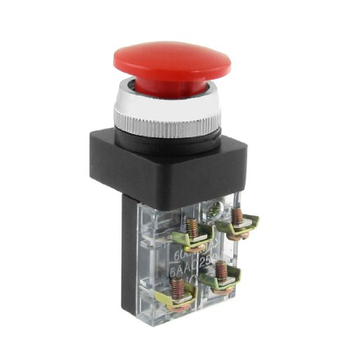 sourcing map 1AK 1NC Notfall Stopp Momentan Rot Taster Schalter DE de von uxcell