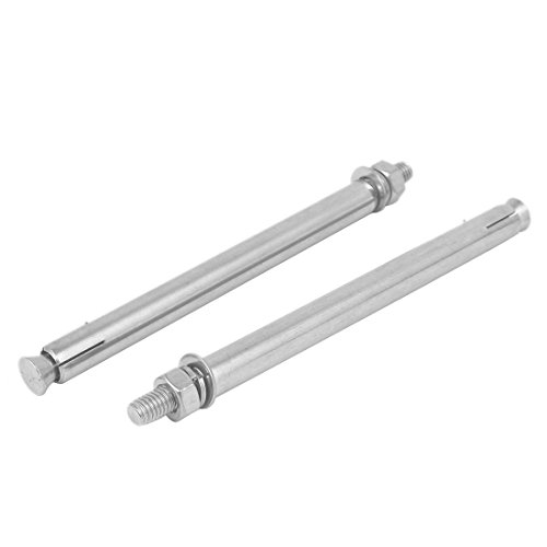 sourcing map 2 Stück M8 x 150mm 304 Edelstahl Sechskantmutter Sleeve Anchor Expansion Bolts Schraube Plug Befestigungen Werkzeug de von uxcell