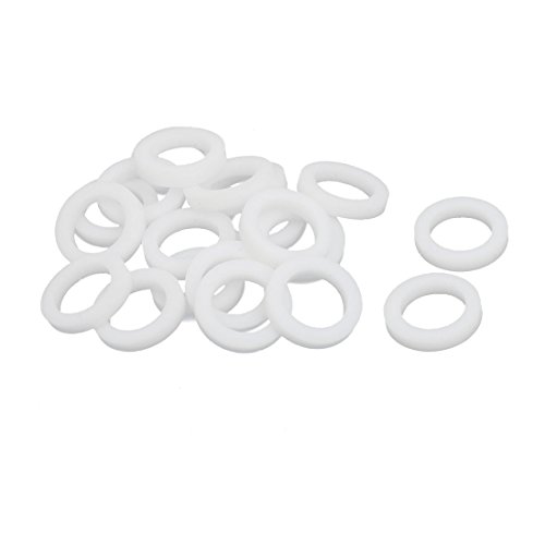 sourcing map 20St PTFE Flache Unterlegscheiben Dichtung 12mm AD 8mm ID 2mm Dicke Weiß sourcing map 20St PTFE Flache Unterlegscheiben Dichtung 12mm AD 8mm ID 2mm Dicke Weiß von uxcell