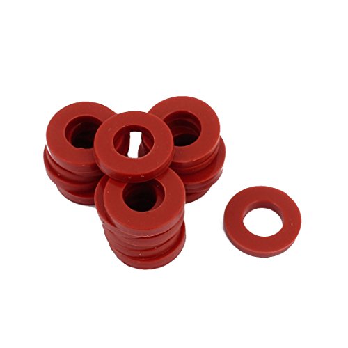 sourcing map 20Stk 19mm x10mm x 3mm O Ring Schlauch Dichtung Silikon Scheibe Wasser Heizgerät DE de von uxcell
