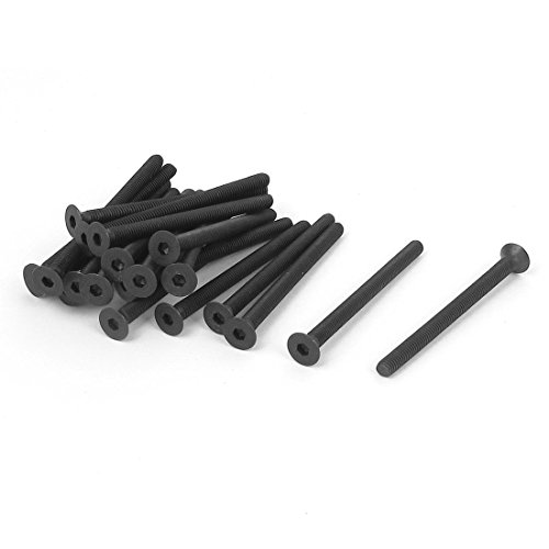 sourcing map 20 Stück M3 x 40mm Senkkopfschrauben Innensechskant Senkkopf Flachkopf Schrauben Senkschrauben Schwarz sourcing map 20 Stück M3 x 40mm Senkkopfschrauben Innensechskant Senkkopf Flachkopf Schrauben Senkschrauben Schwarz von uxcell