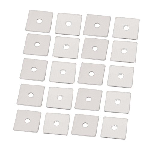 sourcing map 20Stk M4 x 16mm Viereck Edelstahl Flatte Reparatur Platte Silber de sourcing map 20Stk M4 x 16mm Viereck Edelstahl Flatte Reparatur Platte Silber de von uxcell