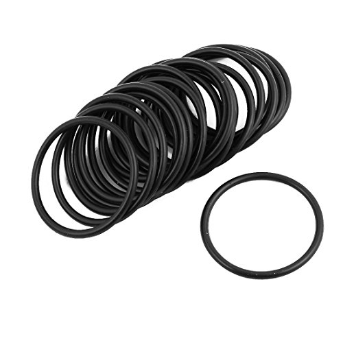 sourcing map 20Stk. 30mm x 2mm Breite schwarz rund Nitril Butadien Gummi NBR O-Ring DE de von uxcell