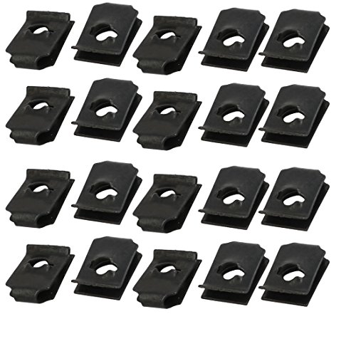 sourcing map 20pcs Feder Stahl Geschwindigkeit Fastener U Mutter Clip Schwarz für M4 / ST3.5 Schraube Schraube de sourcing map 20pcs Feder Stahl Geschwindigkeit Fastener U Mutter Clip Schwarz für M4 / ST3.5 Schraube Schraube de von uxcell