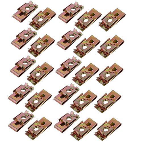 sourcing map 25 Stück Messing Ton M5 Gewinde Größe 65Mn Stahl verzinkt Clip Feder U Mutter DE de sourcing map 25 Stück Messing Ton M5 Gewinde Größe 65Mn Stahl verzinkt Clip Feder U Mutter DE de von uxcell