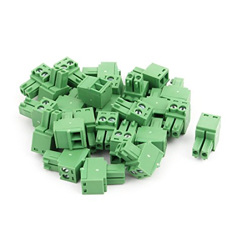 sourcing map 25Stk AC 300V 8A 3.5mm Tonhöhe 2P Leiterplattenmontage Klemmenblock Anschluss DE de von uxcell