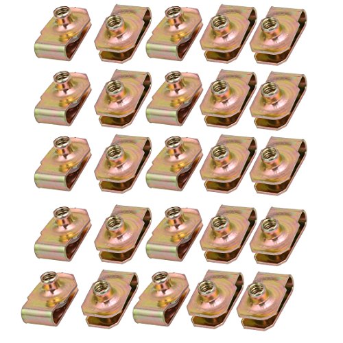 sourcing map 25pcs 65Mn Feder Stahl Geschwindigkeit Verschluss U Mutter Clip Messing M5 Schraube Bolzen DE sourcing map 25pcs 65Mn Feder Stahl Geschwindigkeit Verschluss U Mutter Clip Messing M5 Schraube Bolzen DE von uxcell
