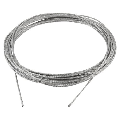 sourcing map 2mm Durchmesser flexibel Stahl Drahtseil Kabel 10m lang grau Abschleifmaschine sourcing map 2mm Durchmesser flexibel Stahl Drahtseil Kabel 10m lang grau Abschleifmaschine von uxcell