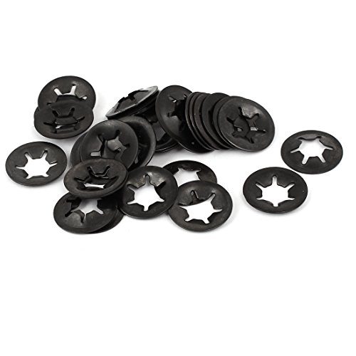 sourcing map 30 Stück Innenzahn Schnellverschluss Geschwindigkeitssperre Stern Sicherungsscheibe 8mm x 18mm von uxcell