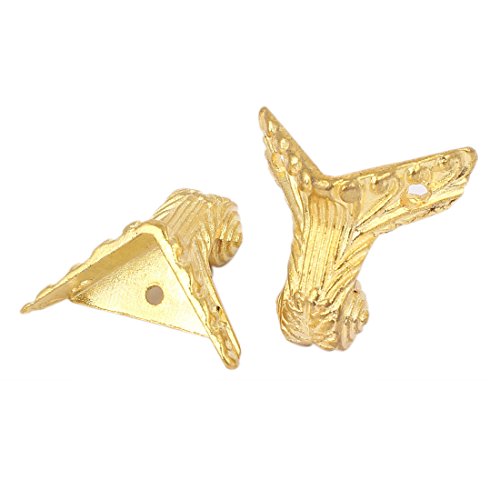 sourcing map 4 Stück Holz Case Zinklegierung Retro-Stil Möbelfuß Ecke Gold 37mm lang de sourcing map 4 Stück Holz Case Zinklegierung Retro-Stil Möbelfuß Ecke Gold 37mm lang de von uxcell