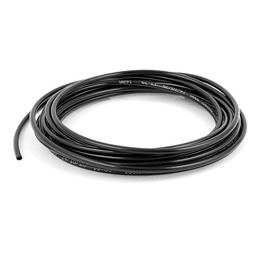 sourcing map 4 mm Außendurchmesser 2,5 mm ID Kraftstoff Gas Luft PU Schlauch Schlauch 5 m 16,4 Fuß schwarz von uxcell