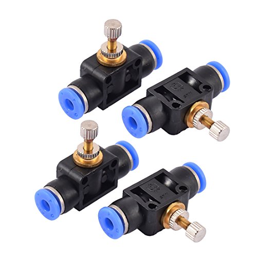 sourcing map 4Stk 10mm zu 10mm Rohr Treiben Geschwindigkeit Kontroller Ventil Ausrüstung DE de von uxcell