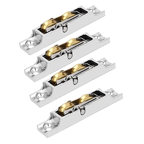 sourcing map 4Stk 86mm Lang 14,5mm Dia Doppelrollen Gleiten Fensterrollen Riemenscheibe DE de von uxcell