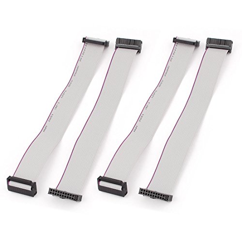 sourcing map 4pcs IDC 20Pin Festplatte Flachbandkabel Verlängerungskabel 20cm für Motherboard de von uxcell