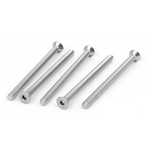 sourcing map 5 Stück M4x60mm 316 Edelstahl Senkkopfschrauben Flatte Kopf Hexon Steckdose Schraube Bohrer Fastener sourcing map 5 Stück M4x60mm 316 Edelstahl Senkkopfschrauben Flatte Kopf Hexon Steckdose Schraube Bohrer Fastener von uxcell