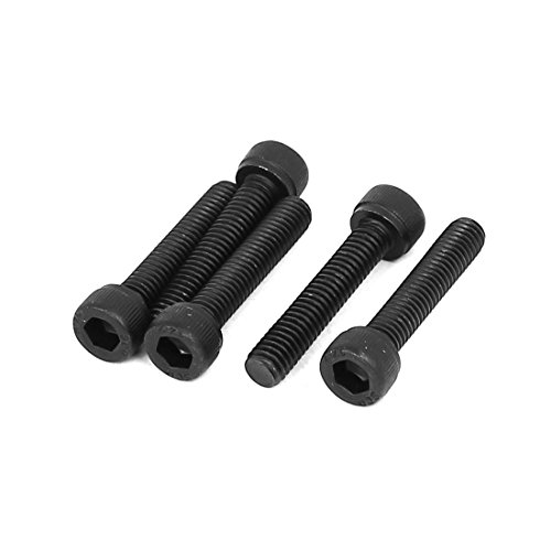 sourcing map 5 Stück M6 x 30mm Legierung Stahl 12,9 Grade Kappenpunkt Sechskant Kopfschraube DE de von uxcell
