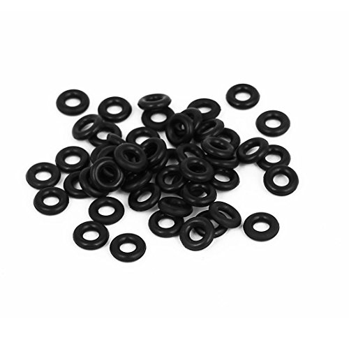 sourcing map 50 Stück Gummiverschluss Unterlegscheibe Dichtungsring 7 mm x 3 mm x 2 mm Schwarz sourcing map 50 Stück Gummiverschluss Unterlegscheibe Dichtungsring 7 mm x 3 mm x 2 mm Schwarz von uxcell