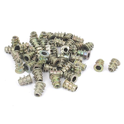 sourcing map 50 Stück M4x10mm Innensechskantschraube in Gewindeeinsatz Mutter mit Rundplatte für Holz sourcing map 50 Stück M4x10mm Innensechskantschraube in Gewindeeinsatz Mutter mit Rundplatte für Holz von uxcell