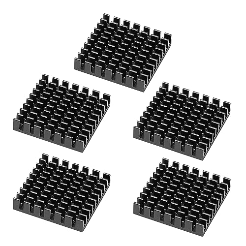 sourcing map 5PCS Aluminium Kühlkörper, 28x28x6mm quadratischer Kühlkörper Kühler Set zur Kühlung von 3D Druckern Schrittmotor Kühler Kühlkörper, Schwarz sourcing map 5PCS Aluminium Kühlkörper, 28x28x6mm quadratischer Kühlkörper Kühler Set zur Kühlung von 3D Druckern Schrittmotor Kühler Kühlkörper, Schwarz von uxcell