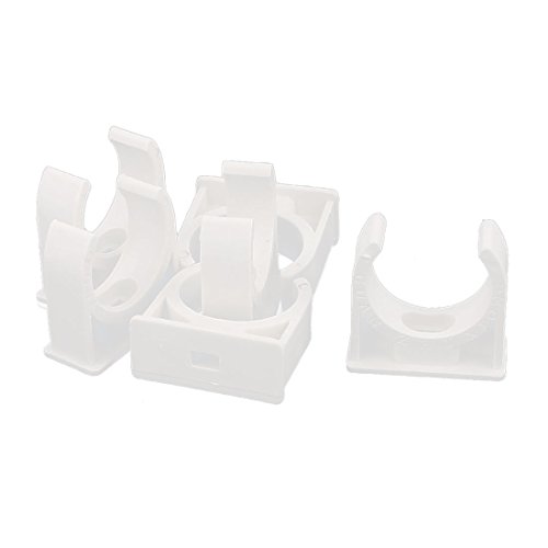sourcing map 6 Stücke PVC Wasserrohr Klemmen Rohrclips 30mm TV Tabletts Rohr Schlauch Aufhänger Unterstützung Pex Rohr von uxcell