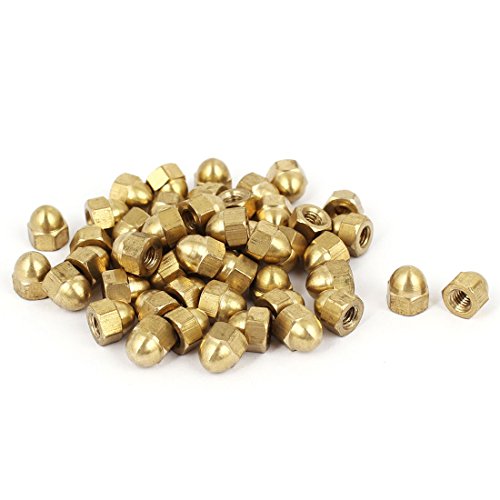 uxcell Eichel Sechskant Hutmuttern - 50stk. M4 Messing Sechskant Dekorative Hutmutter für Schrauben Bolzen Messing Ton uxcell Eichel Sechskant Hutmuttern - 50stk. M4 Messing Sechskant Dekorative Hutmutter für Schrauben Bolzen Messing Ton von uxcell