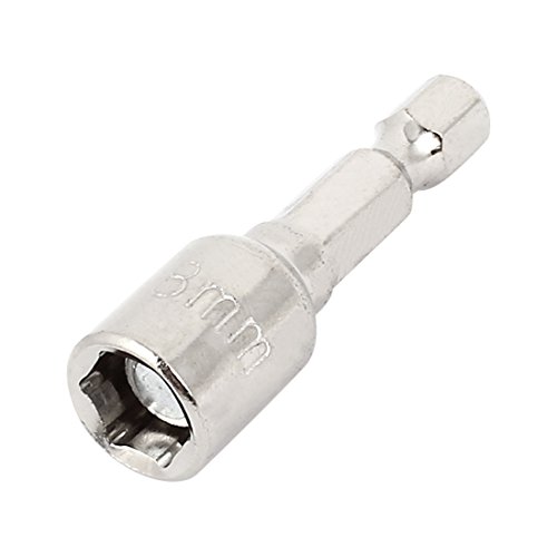 sourcing map Grau 8 mm Breite Kopf Schraubenzieher MAGNET Innensechskant Bit de von uxcell