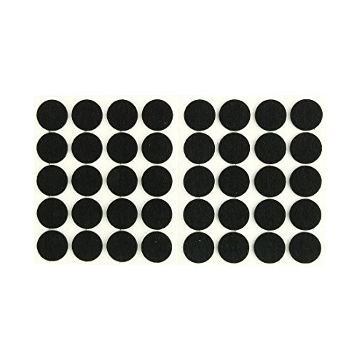 sourcing map Kabinettbeine Runde Selbstklebende Filzpads Matten Schwarz 15mm Durchmesser 40pcs, Schwarz de sourcing map Kabinettbeine Runde Selbstklebende Filzpads Matten Schwarz 15mm Durchmesser 40pcs, Schwarz de von uxcell