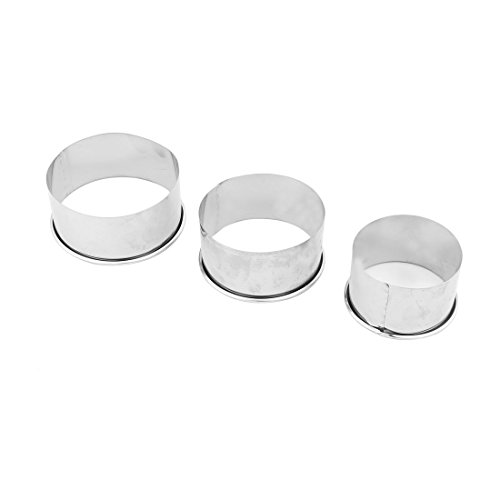 sourcing map Küche Metall Runde Geformt Gebäck Cookie Backform DIY Werkzeug Silber Ton 3 in 1 de sourcing map Küche Metall Runde Geformt Gebäck Cookie Backform DIY Werkzeug Silber Ton 3 in 1 de von uxcell