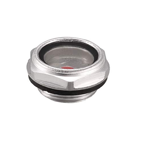 sourcing map Ölflüssigkeitsstand Sehenswürdigkeit Glas Legierung Aluminum Luftkompressor Beschläge mit O-Ring 24mm Außengewinde sourcing map Ölflüssigkeitsstand Sehenswürdigkeit Glas Legierung Aluminum Luftkompressor Beschläge mit O-Ring 24mm Außengewinde von uxcell