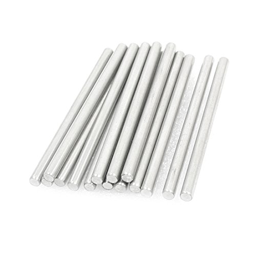 sourcing map Rundstange Drehmaschine 50mm x 3mm Kohlenstoffstahl Achse rund Lager Bohrstange 15Stk von uxcell