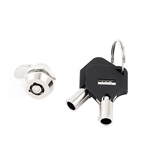 sourcing map Schrank Schublade Mailbox 11,5 mm Vierteldrehung Cam Lock + Schlüssel de von uxcell