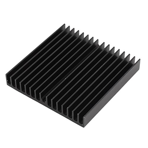 sourcing map Schwarz Aluminium Heizkörper Wärmeableiter Kühler 60mm x 60mm x 10mm DE de von uxcell